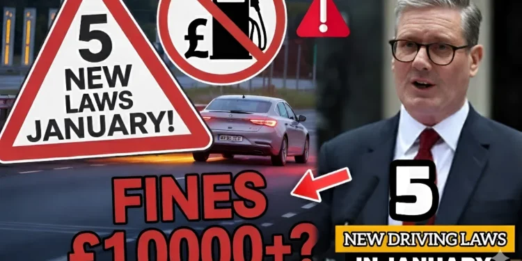 5 New US Driving Laws Coming in January 2026 – Fuel, Fines & Toll Road Changes You Must Know